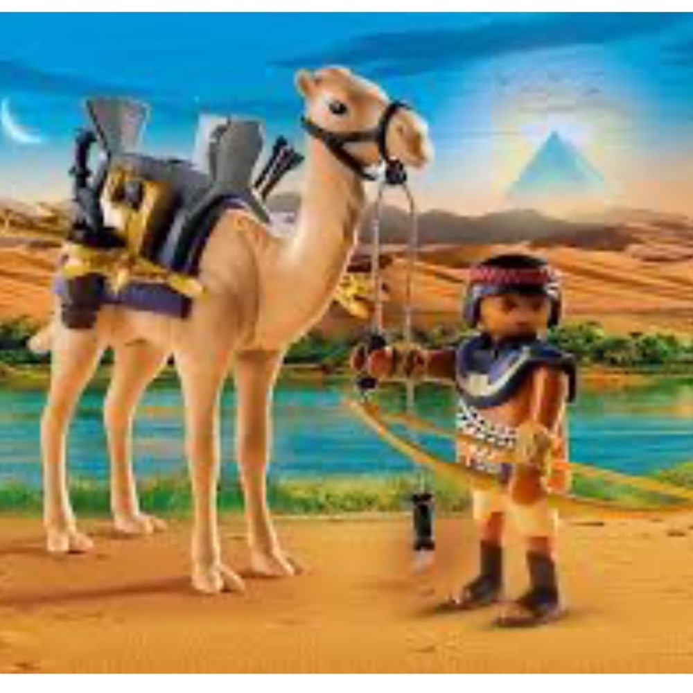 Playmobil History 9167 Egyptian Warrior Camel Adventure Treasure Bow Arrow Knife